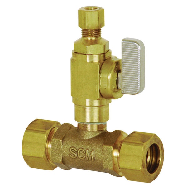 B & K Sioux Chief Add-A-Line 5/8 in. Brass Compression Ball Valve Full Port Quarter-Turn Lever For Water 601-G20CV - main